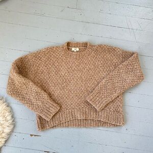 Ozma Gia Hand Knit Sweater, Eco-Cloud Alpaca Cotton, Birch